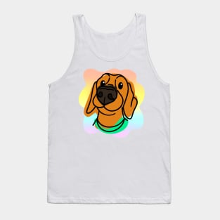 Rainbow Dachshund Tank Top